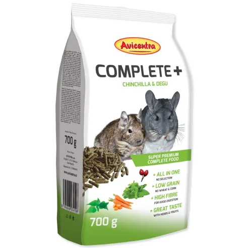 Hrana Avicentra COMPLETE+ činčila & hrčak 700g