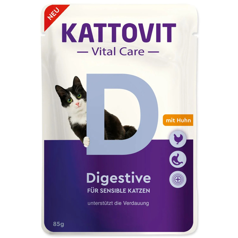 Kapsica Kattovit Vital Care Digestive piletina 85g