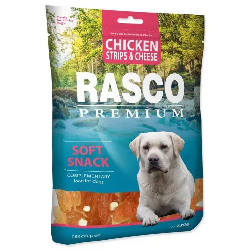Poslastica Rasco Premium piletina sa sirom, narezci 230 g