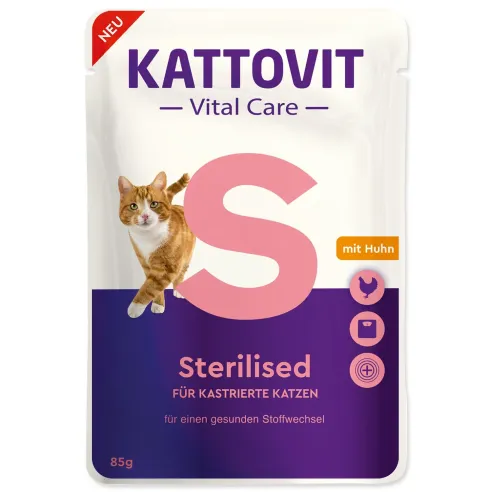 Kattovit Cat Vital Care Sterilized piletina 85 g
