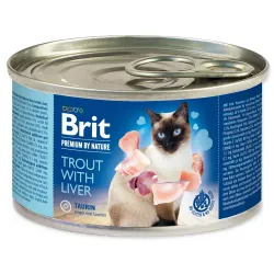 Konzerva Brit Premium by Nature pastrva i jetra 200g