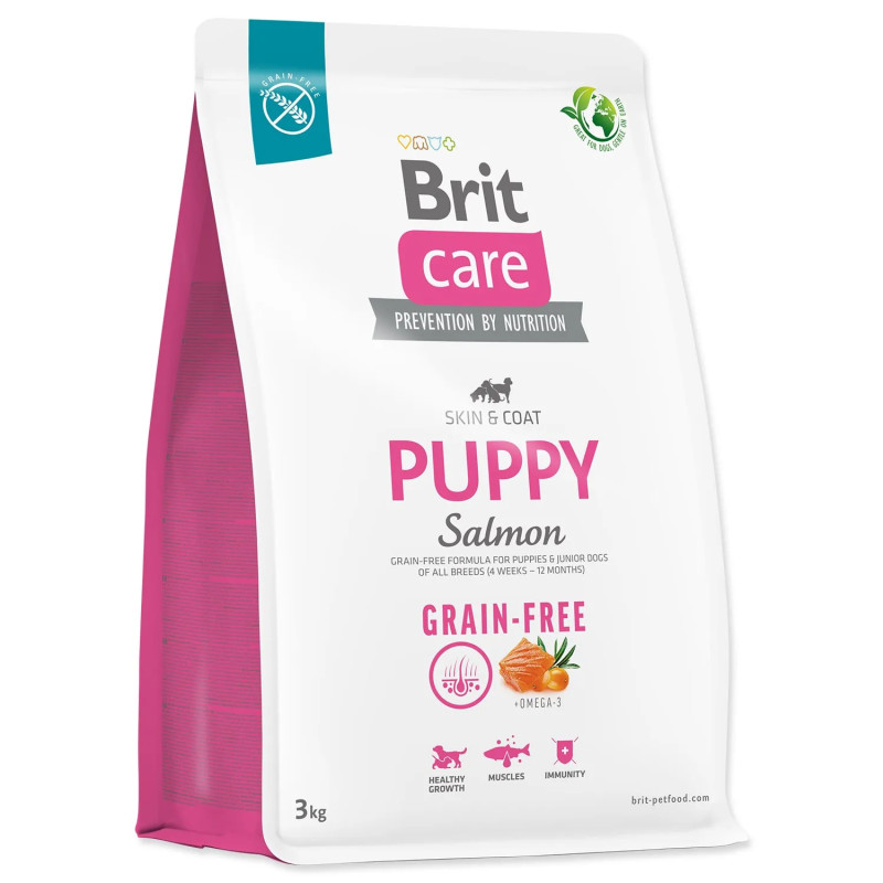 Hrana Brit Care Dog bez žitarica za štence Losos 3 kg