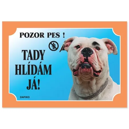 Tablica Dafiko američki buldog