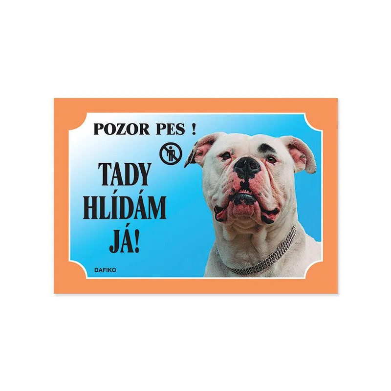 Tablica Dafiko američki buldog