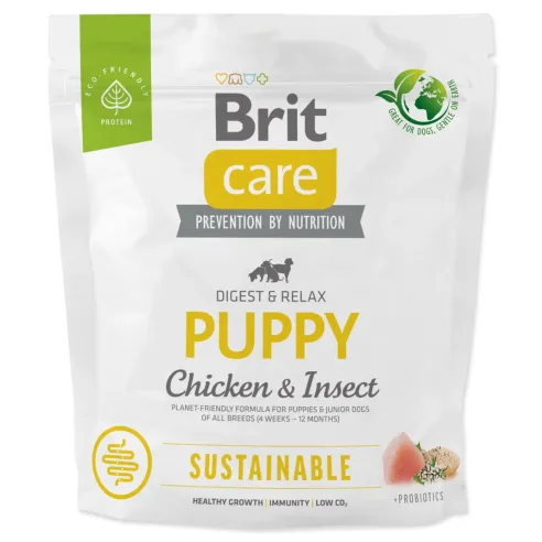 Hrana Brit Care Dog Sustainable Puppy Piletina i insekti 1 kg