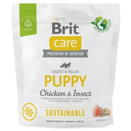Hrana Brit Care Dog Sustainable Puppy Piletina i insekti 1 kg