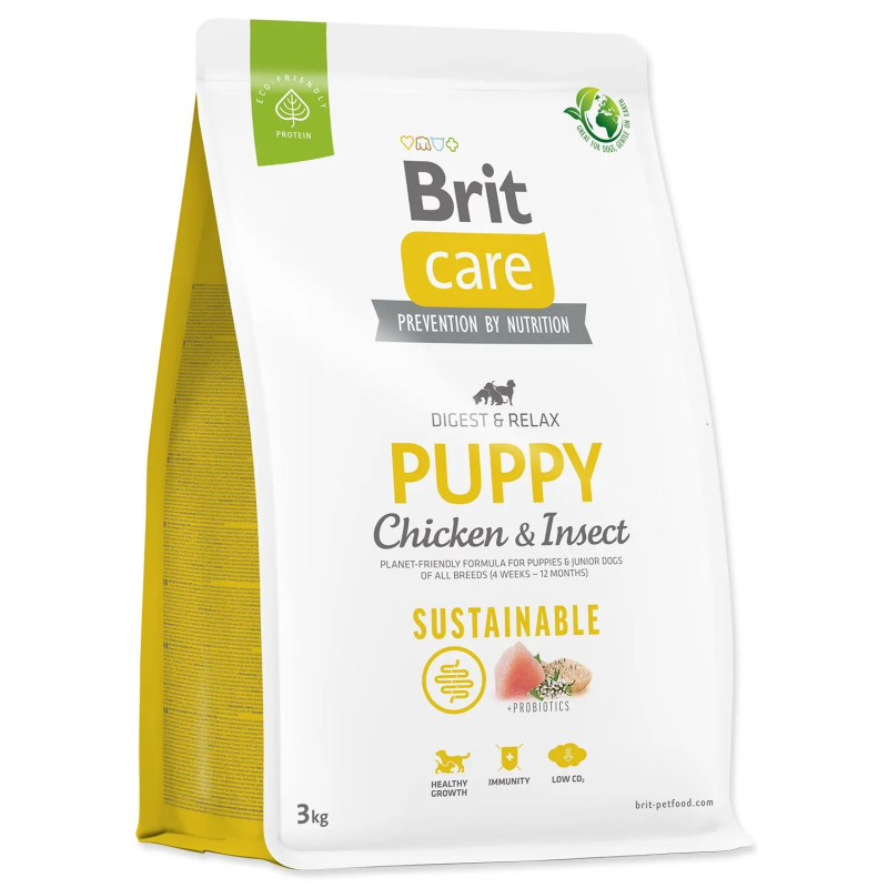Hrana Brit Care Dog Sustainable Puppy Piletina i insekti 3 kg