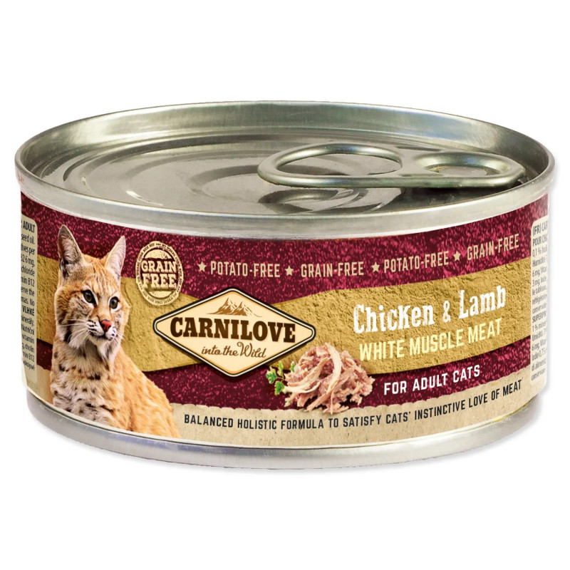 Konzerva Carnilove WMM Adult Cats piletina i janjetina 100 g