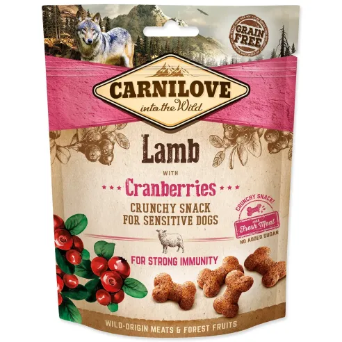 Poslastica Carnilove Dog Crunchy Snack janjetina s brusnicama 200 g