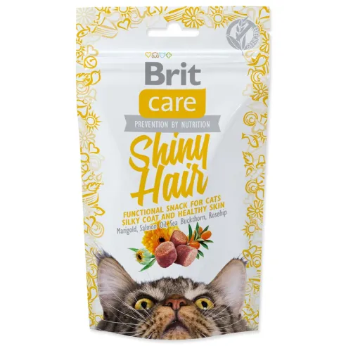Poslastica Brit Care Cat Snack Shiny Hair 50g