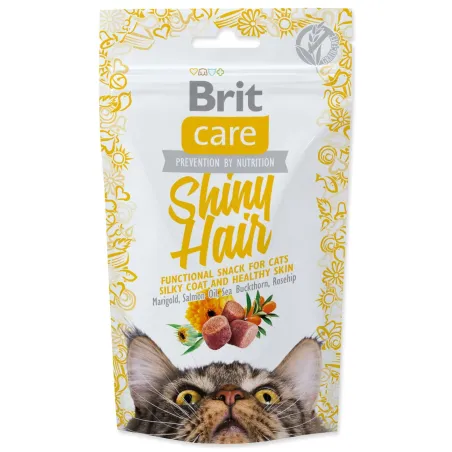 Poslastica Brit Care Cat Snack Shiny Hair 50g