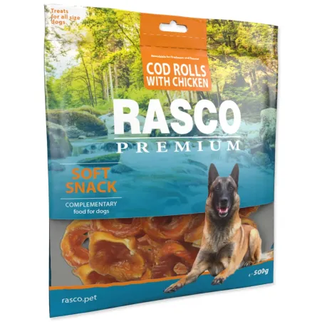 Poslastica Rasco Premium bakalar obložen pilećim mesom, rolice 500 g