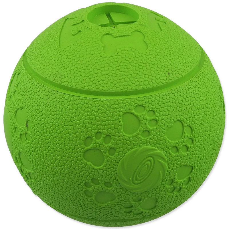 Igračka Dog Fantasy lopta za poslastice zelena 11cm