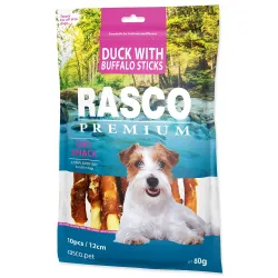 Poslastica Rasco Premium bivolja koža u oblozi od patke, štapići 80 g