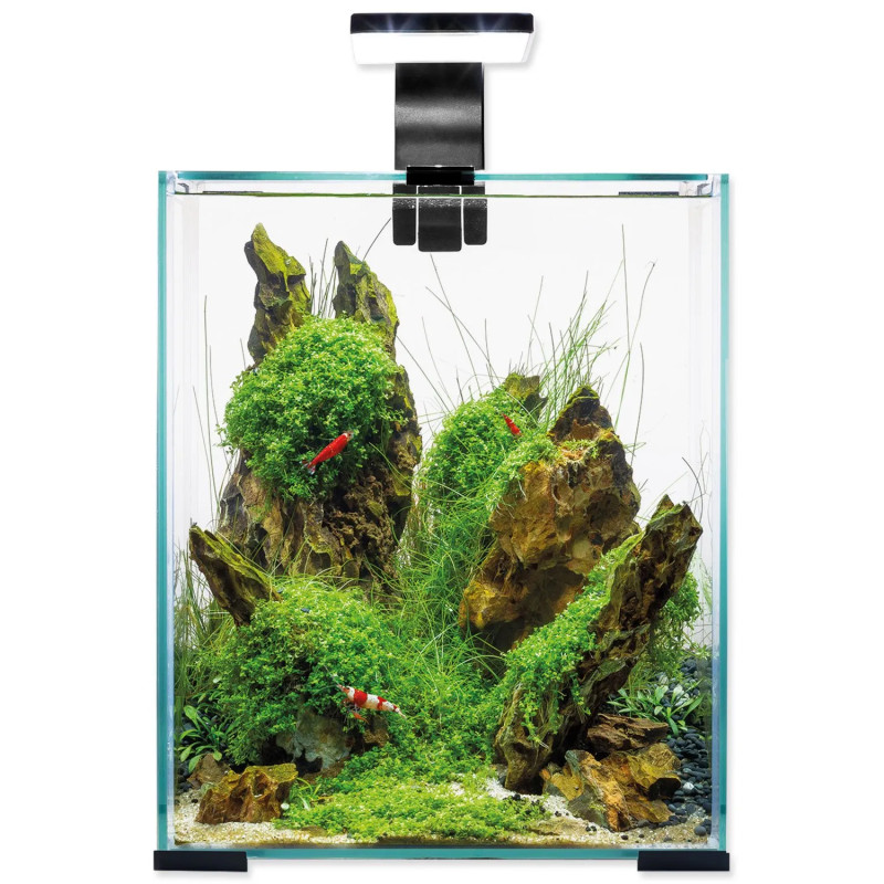 Akvarijski set Aquael SHRIMP SMART Day & Night crni 25x25x30 cm 19 l