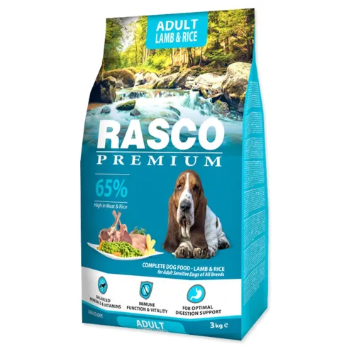Rasco Premium Adult janjetina s rižom 3 kg