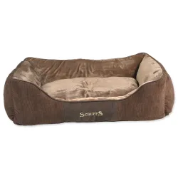 Ležaljka Scruffs Chester Box Bed čokoladna XL 90x70cm