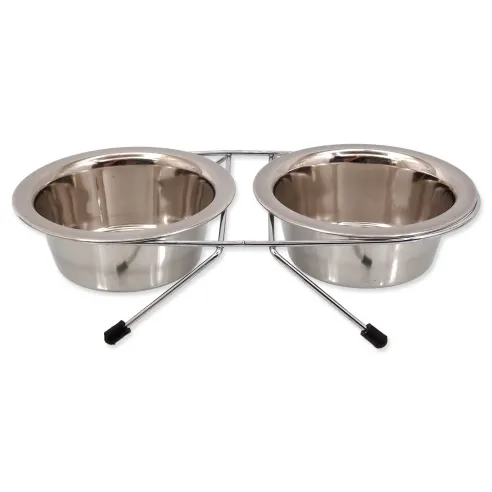Stalak Dog Fantasy nehrđajući čelik set 13 cm 2x0,38 l