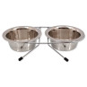 Stalak Dog Fantasy nehrđajući čelik set 13 cm 2x0,38 l