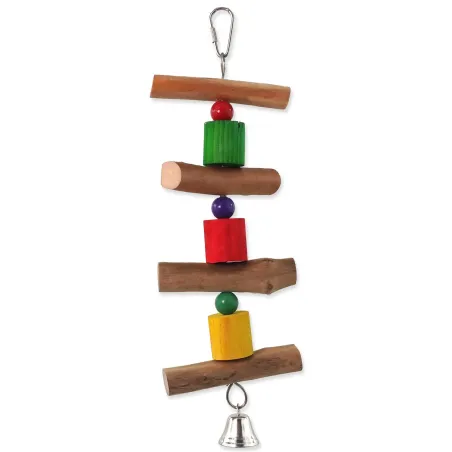 Igračka Bird Jewel, viseća drvena, sa zvončićem 30 cm