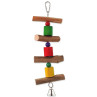 Igračka Bird Jewel, viseća drvena, sa zvončićem 30 cm