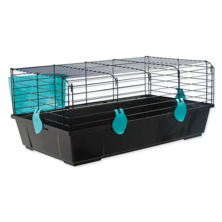 Kavez Small Animals Michal crni, oprema plava 100x55x39cm