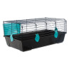 Kavez Small Animals Michal crni, oprema plava 100x55x39cm