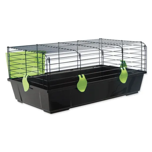Kavez Small Animals Michal crna, oprema zelena 100x55x39cm
