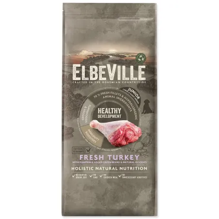 Hrana ELBEVILLE za štence i juniore velikih pasmina — za zdrav razvoj, svježa puretina 11,4 kg