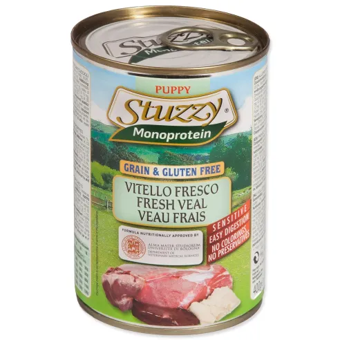 Konzerva STUZZY Monopretein Puppy teletina 400 g
