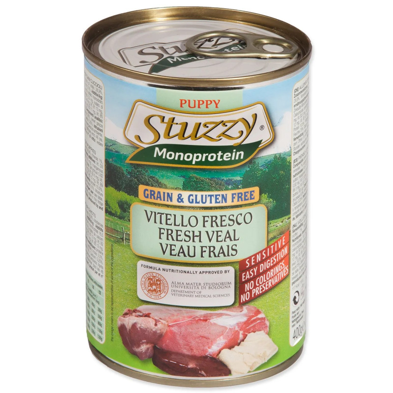 Konzerva STUZZY Monopretein Puppy teletina 400 g