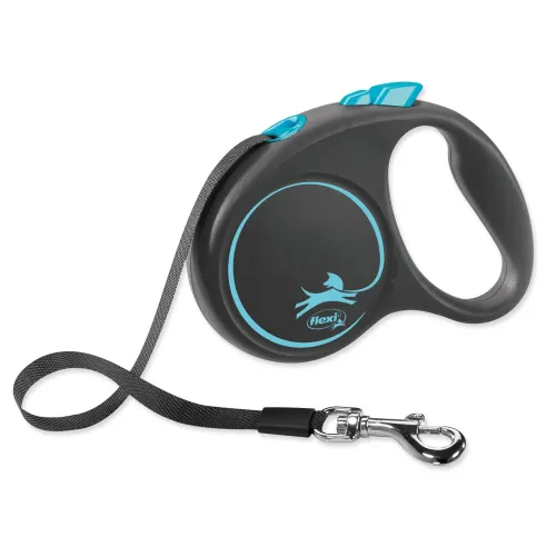 Povodac Flexi Black Design traka S plava 5m