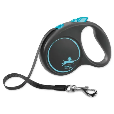 Povodac Flexi Black Design traka S plava 5m