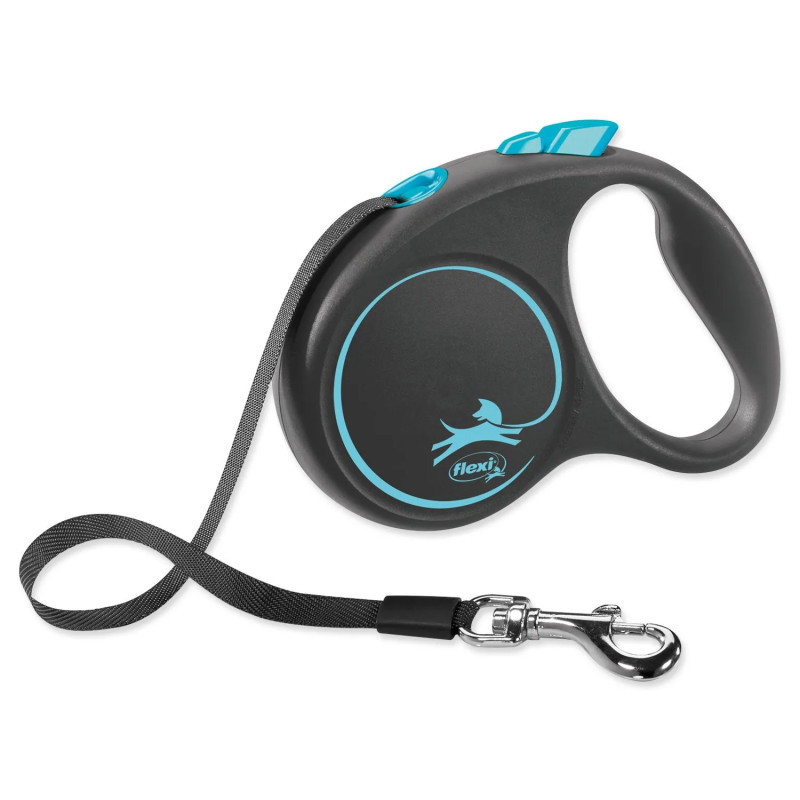 Povodac Flexi Black Design traka S plava 5m