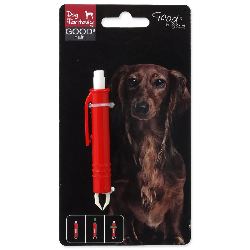 Pinceta Dog Fantasy za krpelje plastika 9cm