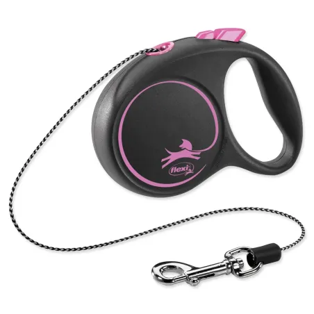 Povodac Flexi Black Design lanko XS ružičasto 3 m