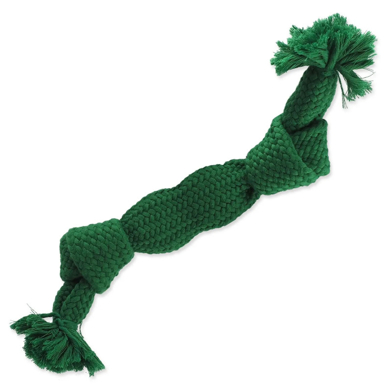 Igračka Dog Fantasy čvor sa zvečkom, zelena, 2 čvora, 35 cm