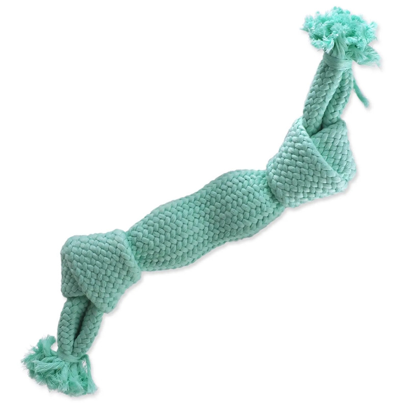 Igračka Dog Fantasy čvor sa zviždaljkom, plava, 2 čvora, 35 cm