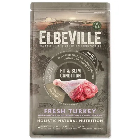 Hrana ELBEVILLE Adult Mini Fit and Slim Condition Fresh Turkey 1,4 kg