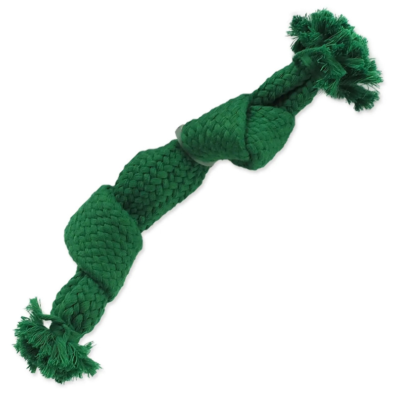 Igračka Dog Fantasy čvor s pištaljkom zeleni 2 čvora 22cm