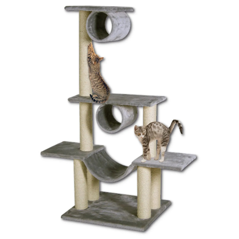 Ležaljka Magic Cat Iveta siva 103x57x141 cm