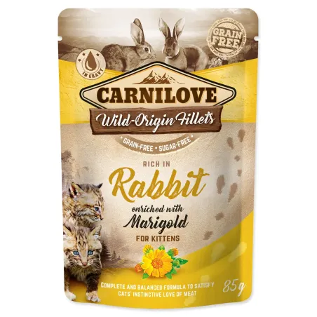 Pašteta Carnilove Cat Kitten kunić i neven 85 g