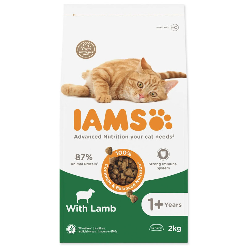Hrana za odrasle mačke IAMS Lamb 2 kg