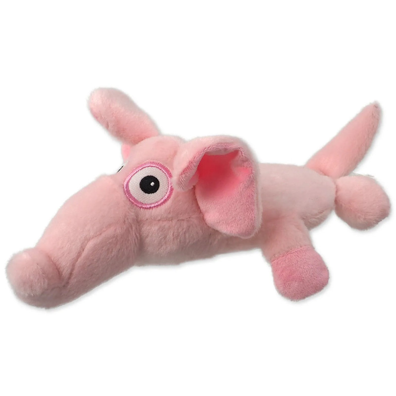 Igračka Dog Fantasy Silent Squeak ružičasti slon 26 cm