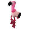 Igračka Dog Fantasy Silent Squeak ružičasti flamingo 27 cm