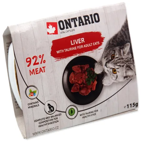 Posudica Ontario pašteta od jetre s taurinom 115 g