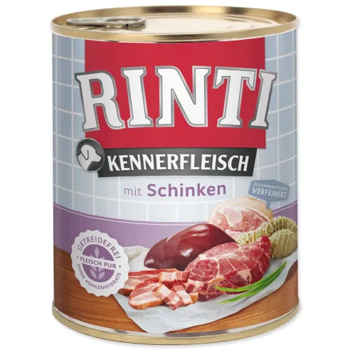 Konzerva Rinti Kennerfleisch Adult šunka 800 g
