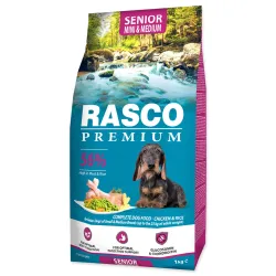 Hrana Rasco Premium Senior Mini & Medium piletina s rižom 1kg