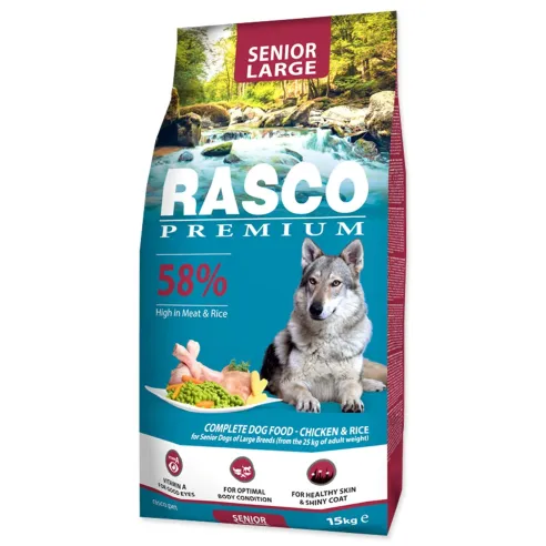 Hrana Rasco Premium Senior Large piletina s rižom 15kg
