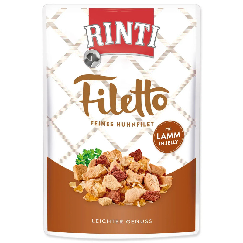 Paketić Rinti Filetto Adult piletina i janje u želeu 100g